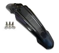 Red Circles Black SurRon Front Fender - Stock Fitment Replacement Fender for SurRon Light Bee & X, Includes Bolts and Shims for Easy Installation, Durable Black Plastic Design