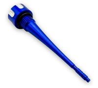 Red Circles Blue CNC Pit Bike Oil Dipstick - 145mm Length - Durable CNC Machined Part - Compatible with Most Chinese Import Pit/Dirt Bikes for Accurate Oil Level Measurement
