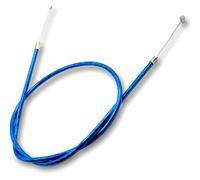 Red Circles Blue Mini Moto Throttle Cable - 70cm Long, Compatible with Most 47cc & 49cc Minimotos/Dirt Bikes, Durable Design for Smooth Acceleration and Reliable Performance.