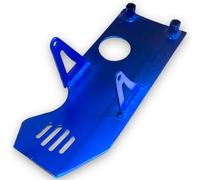 Red Circles Blue Pit Bike Sump Guard for Kickstart Engines - Fits Most Bikes Up to 140cc (Spacer Required for Some) - Not Compatible with 160cc+ Models - Durable Protection for Your Bike