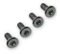 Red Circles Collared M8 Brake Disc Bolts for SDG Pit Bikes - 22mm Long, 10mm Collar, Zinc Plated for Durability - Set of 4 Bolts, M8 Thread for Secure Disc Fitting