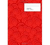 Red Circles Composition Book: College Ruled notebook (7.44 x 9.69 inches, 110 pages)