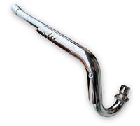 Red Circles CRF70 Pit Bike Exhaust Front Pipe (38mm Silencer) - Designed for CRF70 Sized Frames, with 38mm Connection to Silencer, Durable Construction for Enhanced Performance