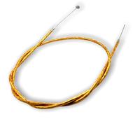 Red Circles Gold Mini Moto Rear Brake Cable - 1080mm Inner, 900mm Outer Sleeve, Fits 47cc & 49cc Air Cooled Minimotos & Dirt Bikes - Durable & Reliable Rear Braking for Enhanced Safety