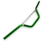 Red Circles Green 22mm Pit Bike Handlebars - 720mm Wide with Gold Anodized Finish - Lightweight & Durable for Enhanced Performance in Dirt Bikes, Motocross, and Minimotos