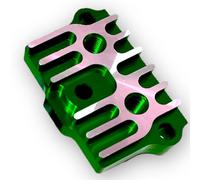 Red Circles Green CNC Pit Bike Oil Cooler Plate for YX125, YX140, YX160 (1P56 Engine Code) - Plate Only