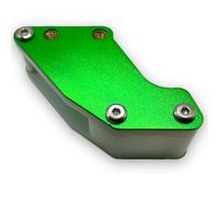 Red Circles Green Pit Bike Chain Guide - Anodised Finish with 30mm Bolt Centers for Enhanced Durability and Performance