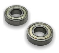 Red Circles Mini Dirt Bike Wheel Bearings - Size 6001z, Set of 2, 28mm Outside Diameter, 12mm Inside Diameter, Compatible with Most 47cc & 49cc Bikes with 12.5 x 2.75 Tyres
