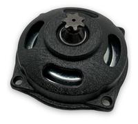 Red Circles Mini Moto 25h Clutch Bell with 7 Tooth Sprocket - Fits 6mm 25H Chain - Compatible with Most Air-Cooled Minimoto & Mini Quad Engines (Check for 8mm Chain on Newer Quads)
