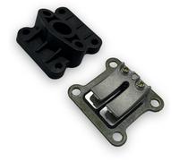 Red Circles Mini Moto Inlet Manifold and Reeds - High-Performance Replacement for 47cc & 49cc Mini Bikes, Durable and Reliable, Enhances Airflow and Engine Efficiency, Easy Installation