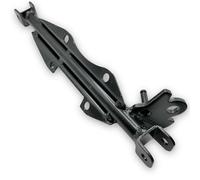 Red Circles Pit Bike Footpeg Bar with Stand Mount - Engine-Mounted Footrest Bar, Compatible with Most Pit Bikes, Stand Not Included