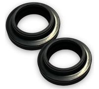 Red Circles Pit Bike Front Fork Dust Seals - 43mm Outer, 33mm Inner, 14mm Height - Durable Fork Seal Replacement - PART NUMBER: SP-DFP003A - Essential for Maintaining Fork Performance
