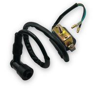 Red Circles Pit Bike Ignition Coil & HT Lead (Type 1) - 2 Bullet Connectors for Wiring Loom - Check Our Listings for Other Coil Types