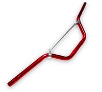 Red Circles Red 22mm Pit Bike Handlebars - 720mm Wide with Anodized Finish - Lightweight & Durable Design for Enhanced Performance