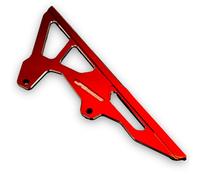 Red Circles Red CNC Sur-Ron Chain Guard - Anodised Aluminum for Stock Fitting - Durable Protection for Your Chain - Lightweight Design for Enhanced Performance and Style