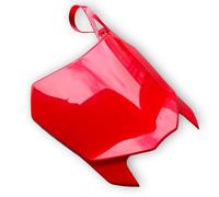 Red Circles Red CRF110 Pit Bike Front Number Plate | Fits CRF110, KURZ, CW, BUCCI, TCB & More | Durable Design for Enhanced Visibility and Style on Your Pit Bike