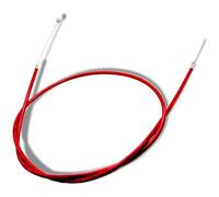 Red Circles Red Mini Moto Front Brake Cable - 660mm Inner, 500mm Outer Sleeve, Fits 47cc & 49cc Air Cooled Minimotos & Dirt Bikes - Durable and Reliable Braking Performance for Safe Riding