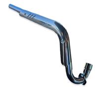 Red Circles RF50 Pit Bike Front Exhaust Pipe - Standard CRF50 Style Fitment with 28mm Silencer Fitting, Enhance Performance and Sound (Bolts Not Included)