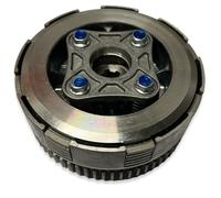 Red Circles YX140 / YX160 Clutch Basket Complete Assembly - 5 Plate Basket, Fits YX140, YX160, Detroit 170, Does NOT Fit Lifan, Ducar, Does Not Include Drive Gear or Front Bearing