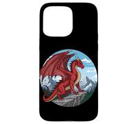 Red Cliff Dragon Mountain Fantasy Case for iPhone 15 Pro Max