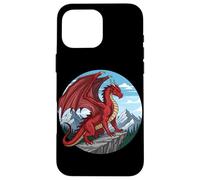 Red Cliff Dragon Mountain Fantasy Case for iPhone 16 Pro Max