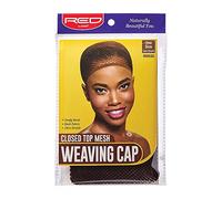 Red Closed Top Mesh Weaving Cap Dark Brown, Dark Brown, One size