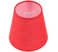 Red Cloth Clip-on Lamp Shade Replacement for Table and Floor Lamps