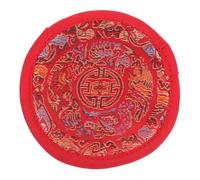 Red Cloth Singing Bowl Cushion for Tibetan Buddhism