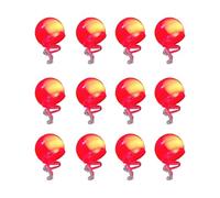 Red Clown Nose, 12 Pieces LED Lighted Circus Clown Nose, 3.7 x 4 cm Eye-Catching Red Blinking Clowns Costume Dress Up Props, Strong Stable Party Cosplay Props for Halloween and Amusement Park