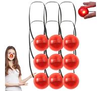 Red Clown Nose - Rudolph Flashing Red Nose | Rudolph Red Nose - Flashing Lights | Battery Powered Red Clown Nose Cosplay Adult Vest