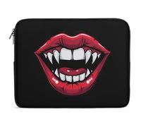 Red Clown Vampire Mouth Creepy Lips Laptop Case Sleeve Bag 12inch Durable Shockproof Protective Computer Carrying Cover Briefcase