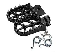Red CNC Alloy Motorcycle Foot Pegs Rust Resistant(Black)