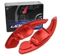 Red CNC Billet Aluminum Steering Wheel Larger Paddle Shifter Extension Covers Compatible With Volkswagen MK6 Golf CC Beetle Jetta Protect the steering wheel