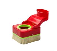 Red CNC Spindle Dust Cover with Brush, Up-Down Design for Efficient Chip Removal, Compatible with 70/75/80/85/90/100mm Spindle Motors, Easy Install Shoe for Engraving Machines(80mm)