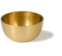 Red Co. 5” Luxurious Round Hammered Aluminum Decorative Bowl, Gold Finish
