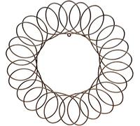 Red Co. Bronze Metal Wreath - Wall Mount Christmas Card Holder - 17" Dia