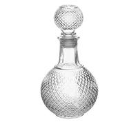Red Co. European Crystal Cut Glass Bottle with Airtight Stopper, Liquor Decanter, 16 oz