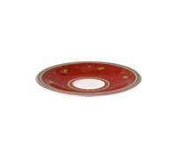 Red Coffee Saucer - Villeroy & Boch 16.7cm Porcelain Toys Delight Festive