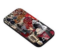 Red Collage Ticket Retro Stop Freddie Jacket Mercury Aesthetic TPU Custom Compatible With iPhone X XR XS 11 12 13 14 15 16 16E Pro Max Plus Mini Case Design Personalised Name Cover Silicone