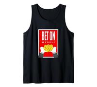 Red Color Bet On Myself-v2 Red Graphic Tank Top