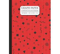 Red Color Graph Composition Notebook | 8.5'x11' IN, 5x5 Grid, 110 Pages: Suitable for students, professionals, structure oriented arts, and journals, ... Math Graph, Drawing, Design & Journals)