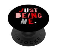 Red Color Just How I Be Red Graphic PopSockets Adhesive PopGrip