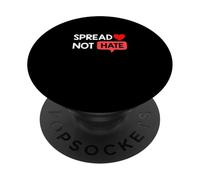 Red Color Love Not Hate Red Graphic PopSockets Adhesive PopGrip