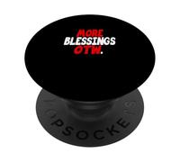 Red Color More Blessings Coming Y'all Red Graphic PopSockets Adhesive PopGrip