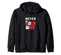 Red Color Never Sold Out Red Graphic Zip Hoodie