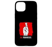 Red Color No Promises Red Graphic Case for iPhone 15 Plus