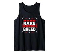 Red Color Rare Breed Red Graphic Tank Top
