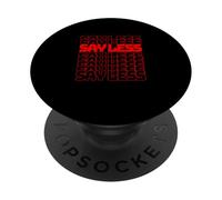 Red Color Say Less-v2 Red Graphic PopSockets Adhesive PopGrip