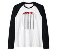 Red Color You Know I Speak Up Red Graphic Raglan Baseball Tee