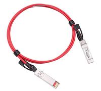 [Red Colored] 1.5m 10G SFP+ DAC Twinax Cable, 10Gbase-CU SFP+ Copper Cable, Compatible for Cisco SFP-H10GB-CU1.5M, Ubiquiti, Juniper, Mellanox, Mikrotik, Netgear, Supermicro, Open Source Switches